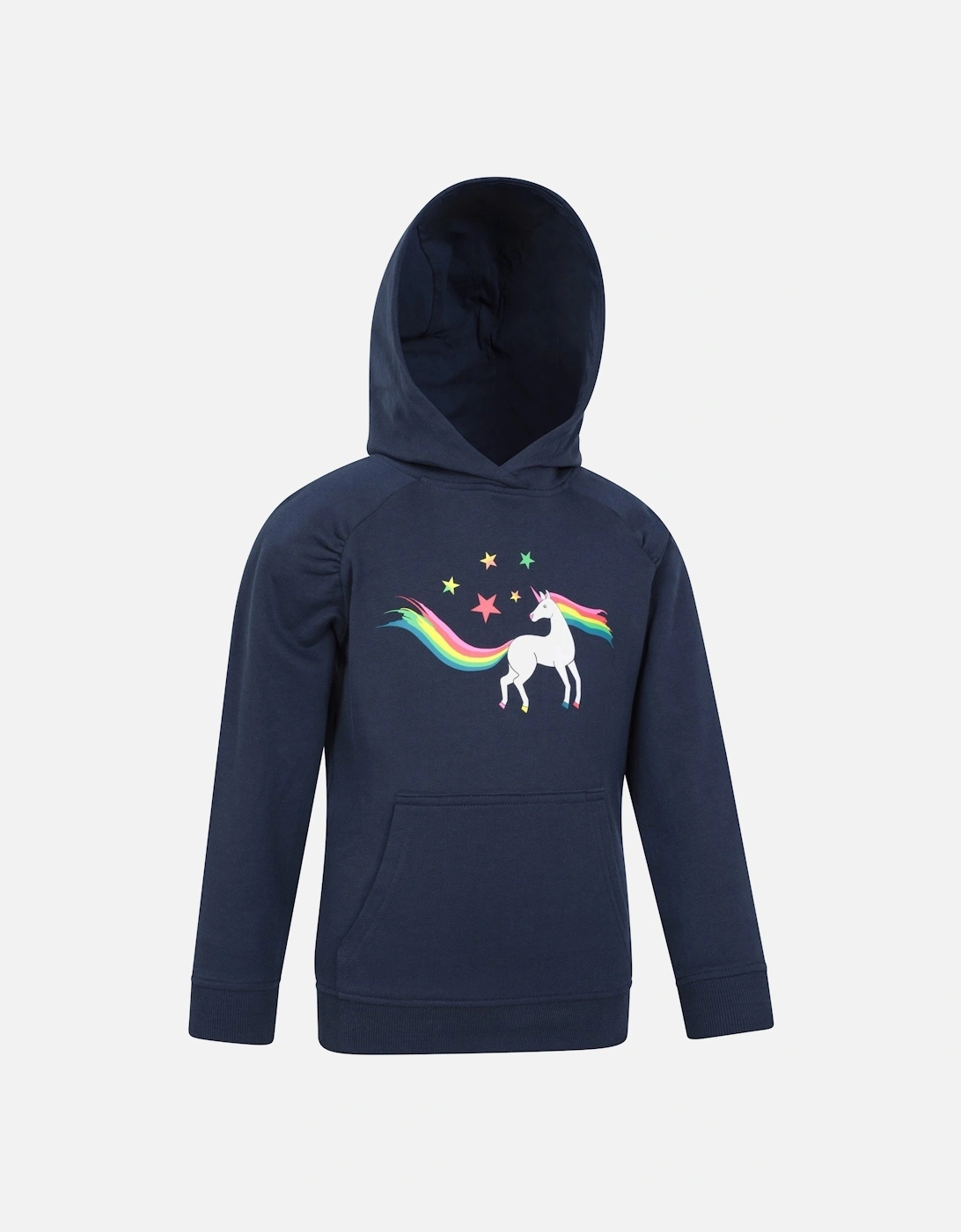 Childrens/Kids Unicorn Glitter Rainbow Hoodie