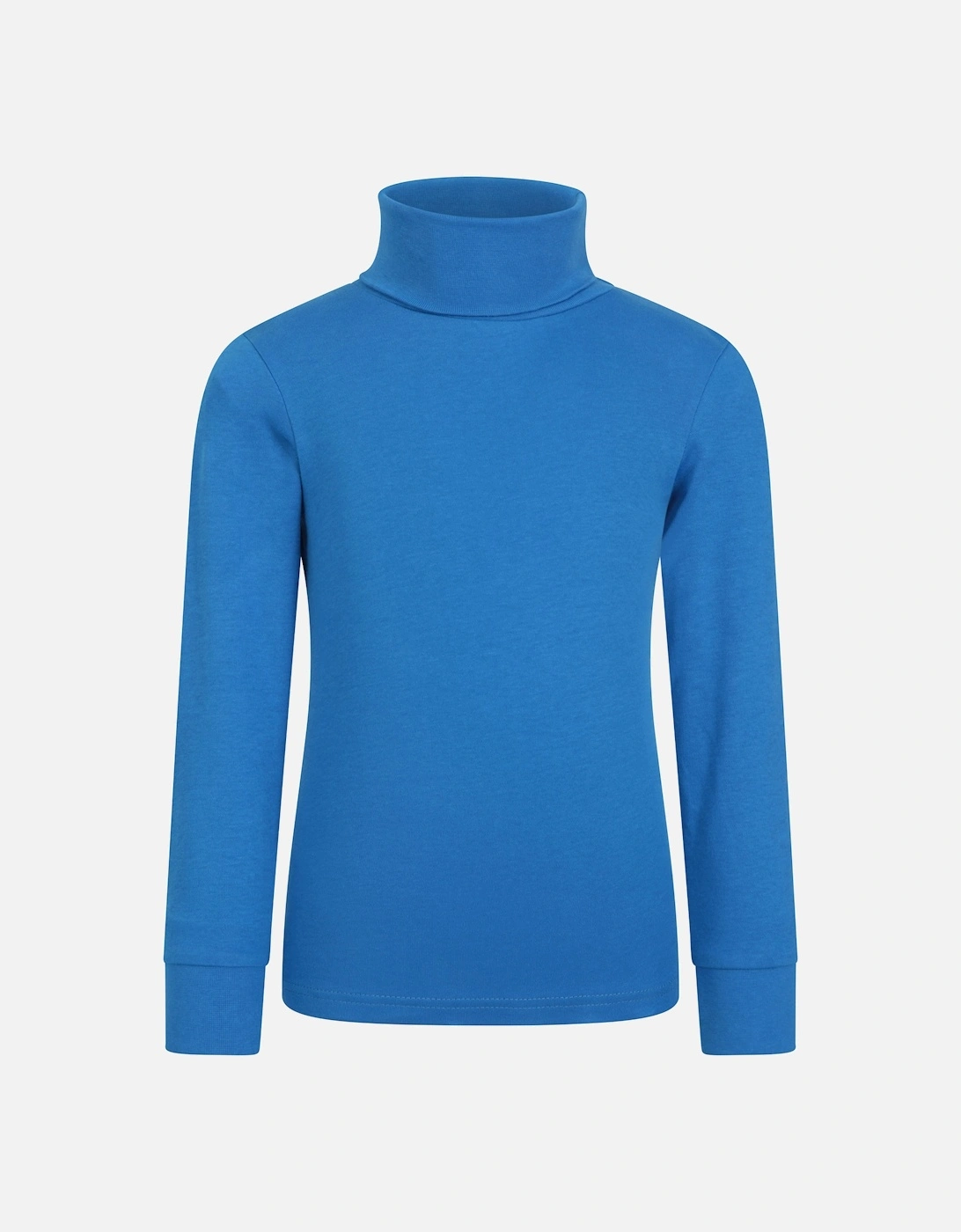 Childrens/Kids Meribel Cotton Roll Neck Top, 4 of 3