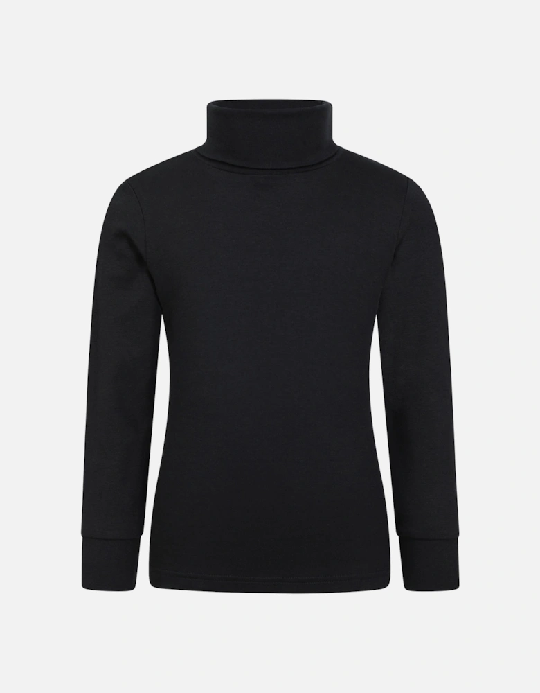 Childrens/Kids Meribel Cotton Roll Neck Top