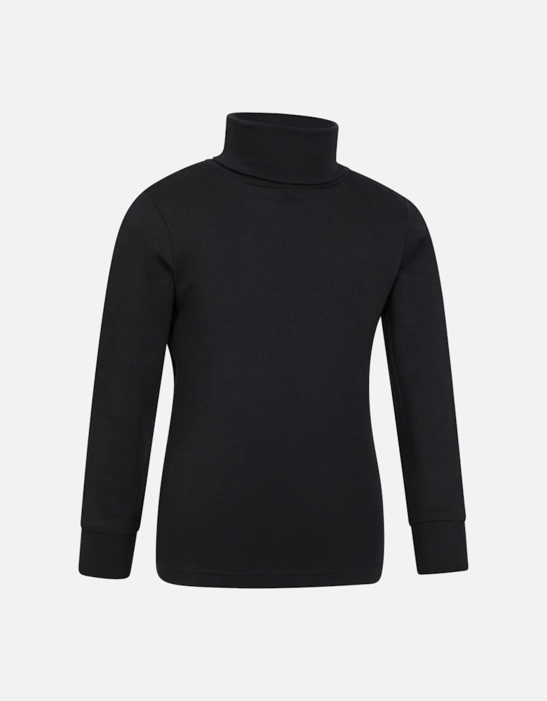 Childrens/Kids Meribel Cotton Roll Neck Top