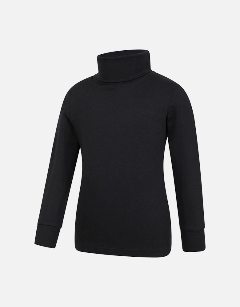 Childrens/Kids Meribel Cotton Roll Neck Top