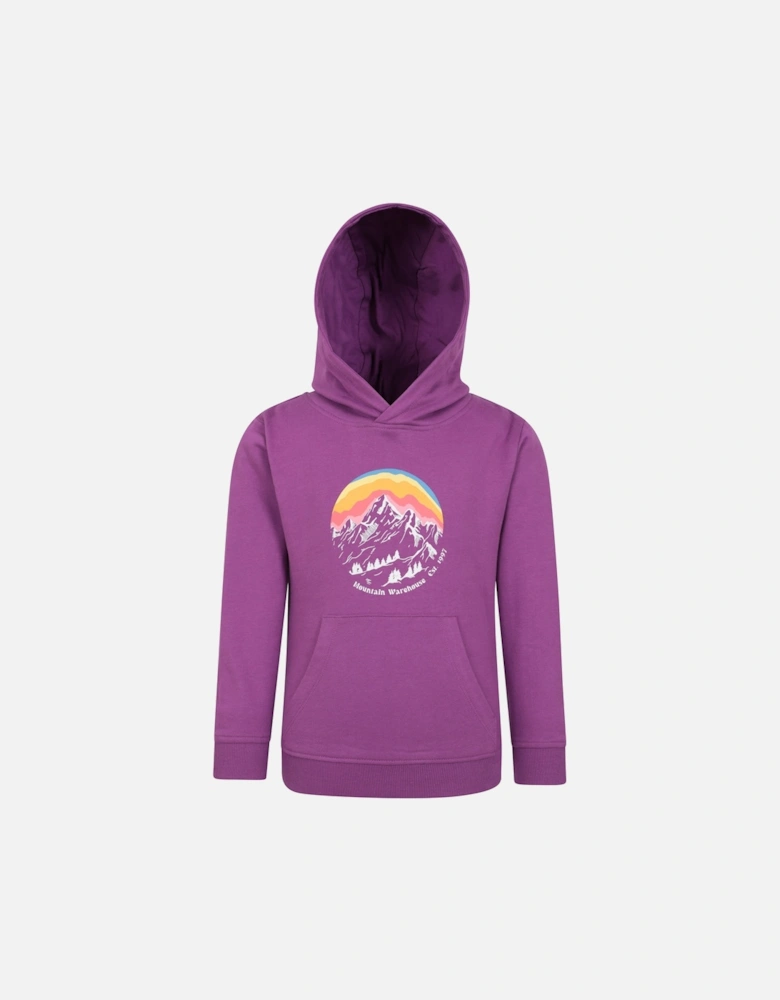 Childrens/Kids Mountain Snowy Hoodie