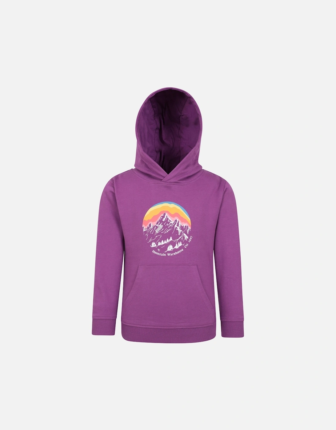 Childrens/Kids Mountain Snowy Hoodie, 5 of 4