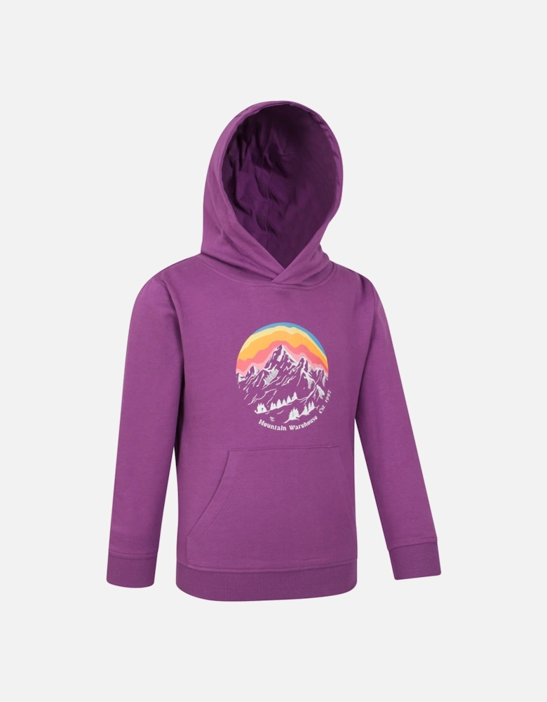 Childrens/Kids Mountain Snowy Hoodie