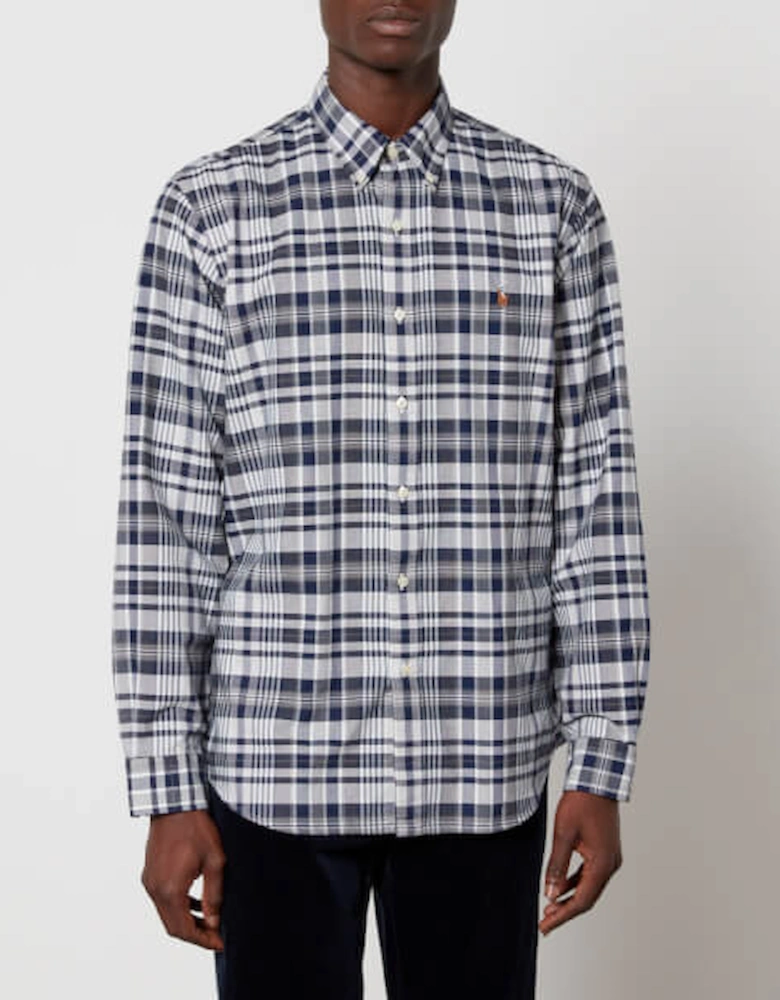 Custom-Fit Classic Checked Cotton Shirt