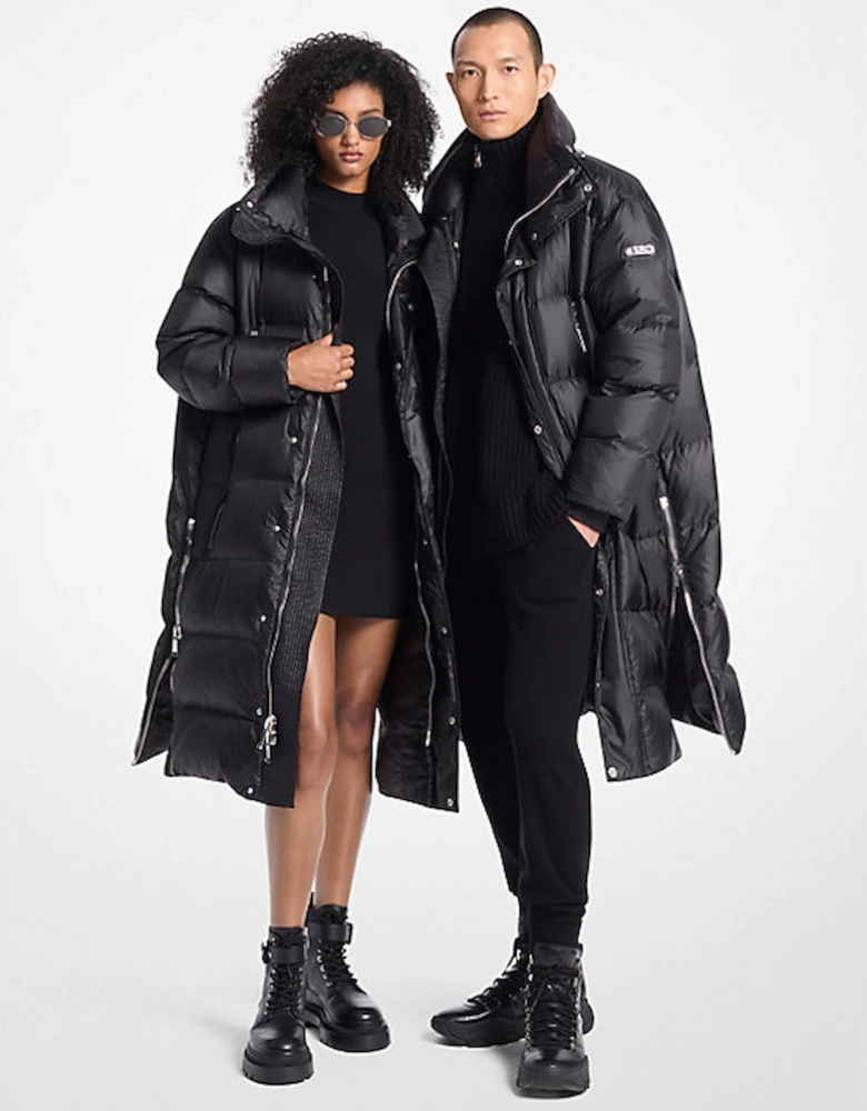 Satin Ciré Puffer Coat