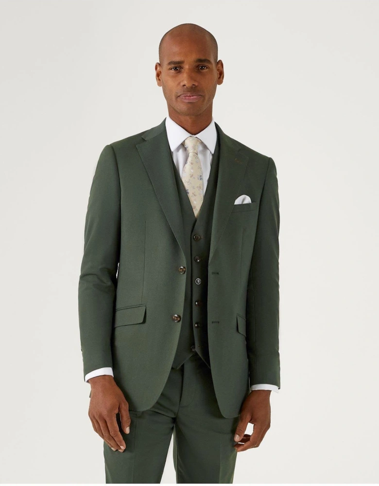 Harvey Tailored Suit Jacket - Dark Green