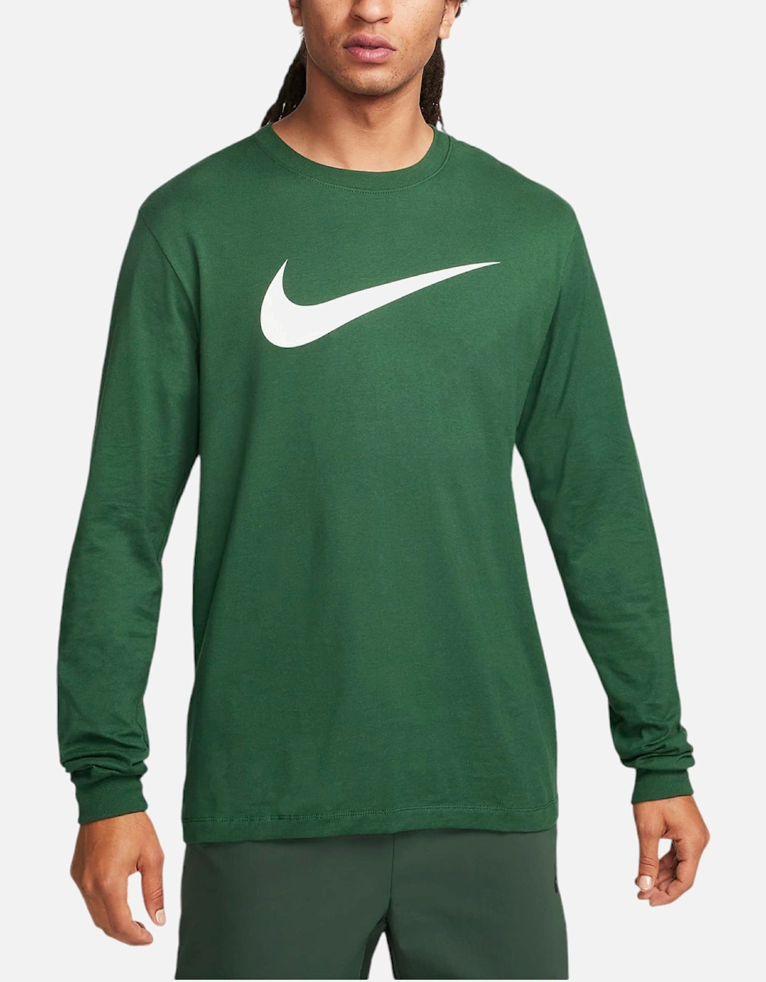 SPORTSWEAR DZ2987 Mens Long Sleeve T Shirts Swoosh Sports Logo Cotton Tee, 5 of 4