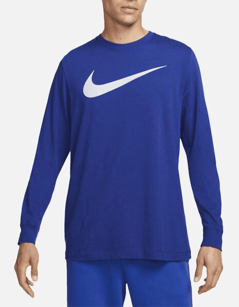 SPORTSWEAR DZ2987 Mens Long Sleeve T Shirts Swoosh Sports Logo Cotton Tee