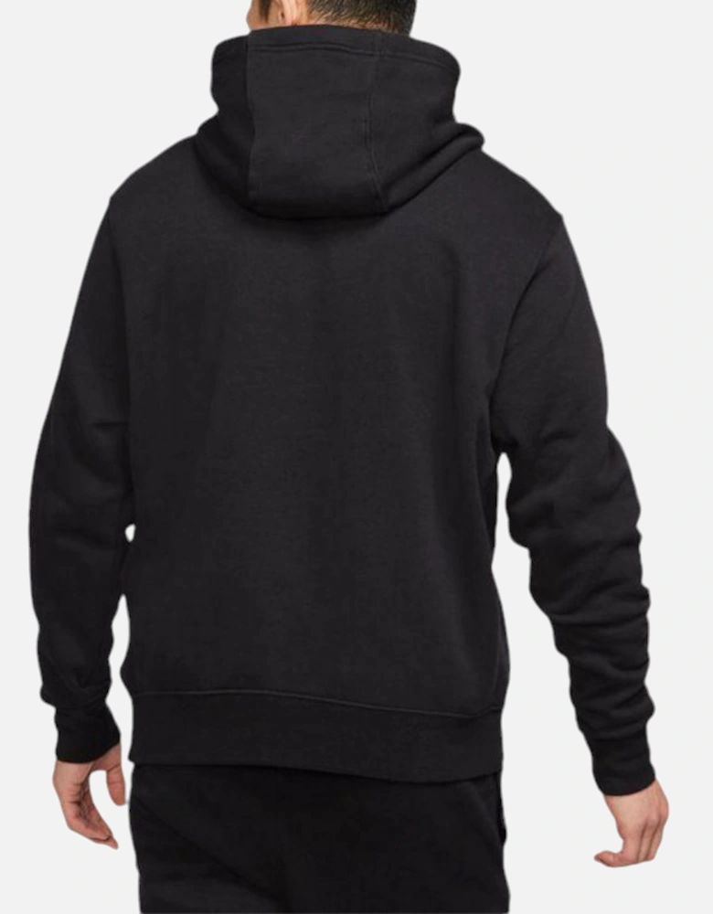 Mens Fleece Hoodie JDI Pullover Long Sleeve Winter Hooded Sweatshirts Black