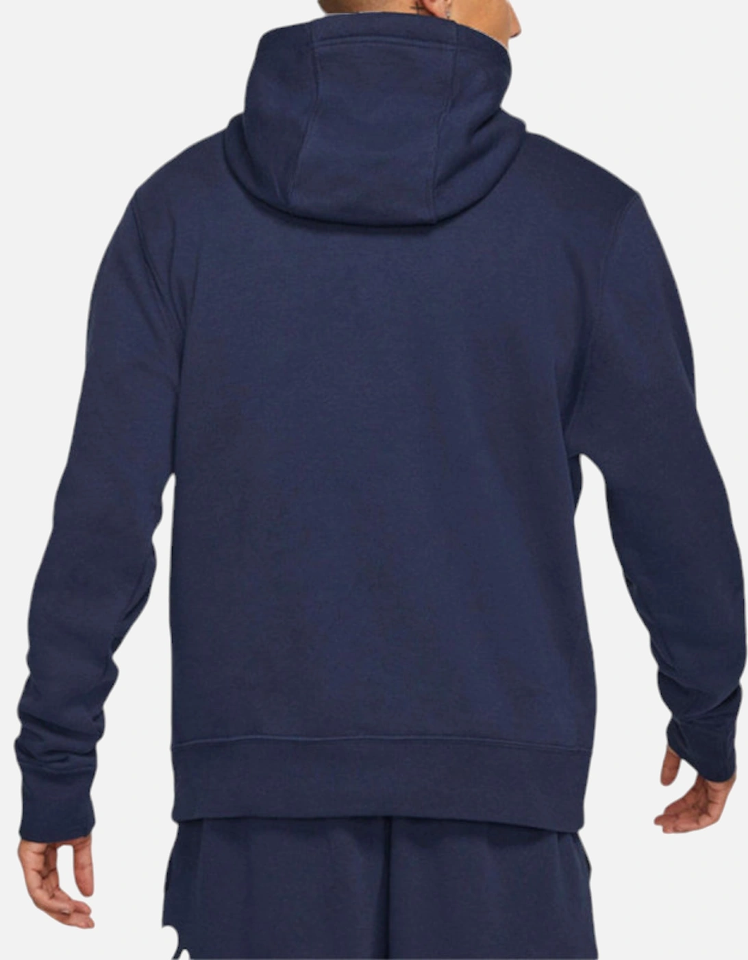 Mens Fleece Hoodie JDI Pullover Long Sleeve Winter Hooded Sweatshirts Navy