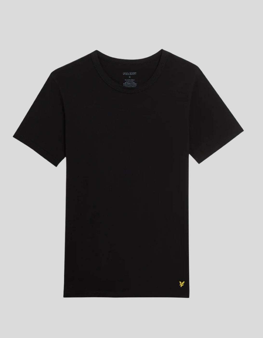 Lyle And Scott Men's Basic 3 Pack T-Shirt - Black - Size: 44/Regular