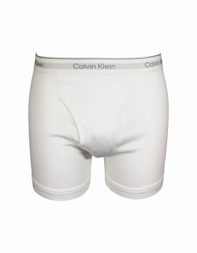 3-Pack Cotton Classics Boxer Briefs, Black/Grey/White
