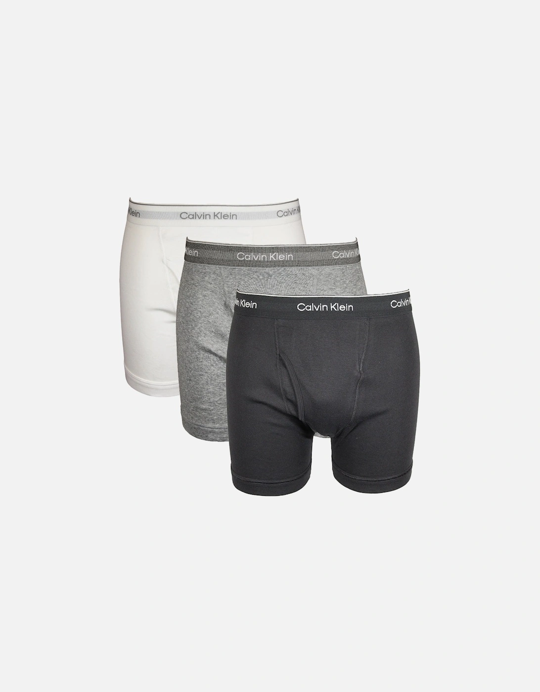 3-Pack Cotton Classics Boxer Briefs, Black/Grey/White, 9 of 8