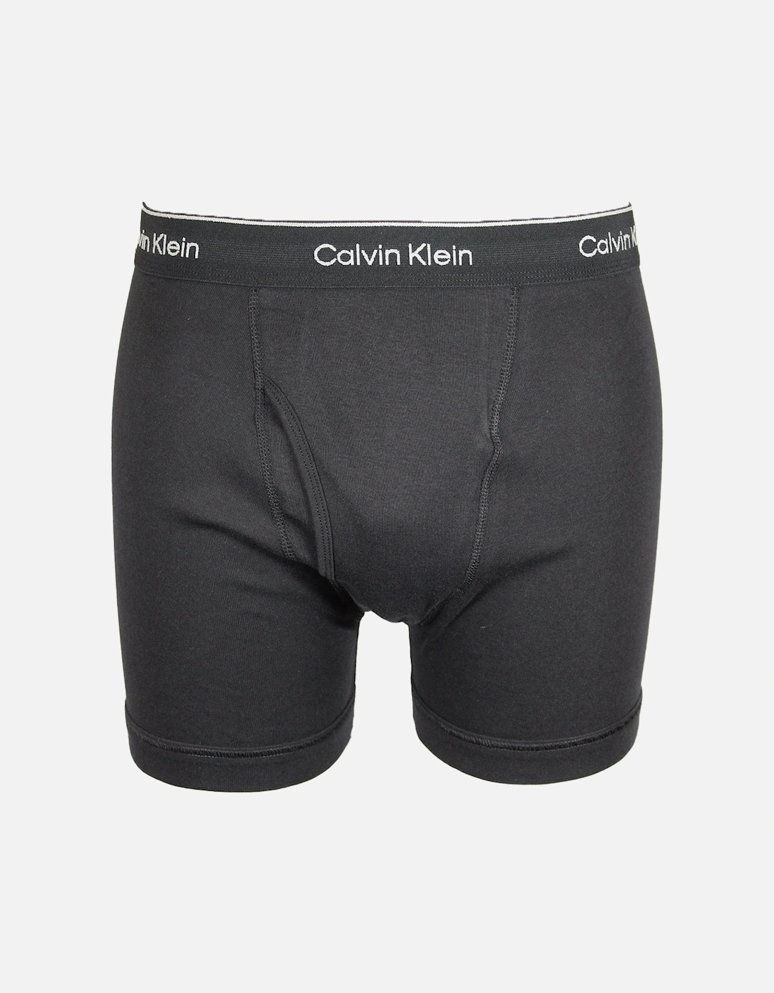 3-Pack Cotton Classics Boxer Briefs, Black/Grey/White