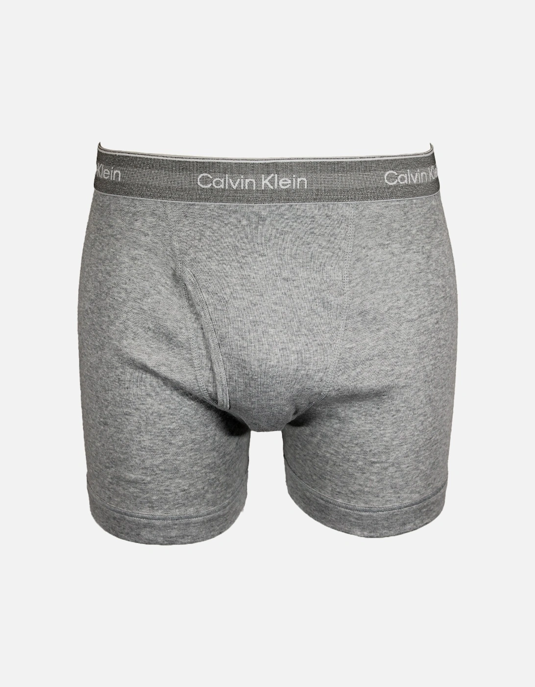 3-Pack Cotton Classics Boxer Briefs, Black/Grey/White