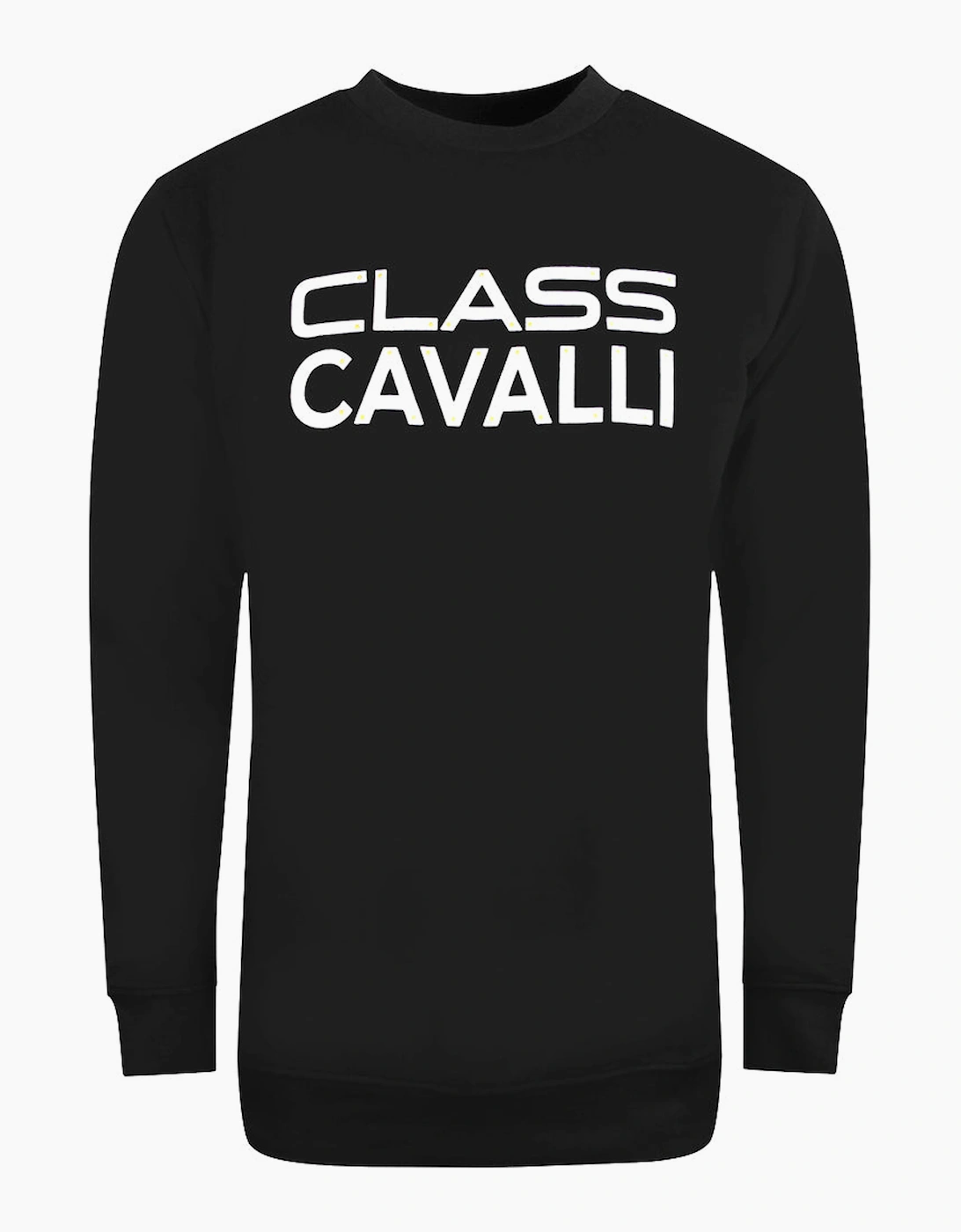 Roberto Cavalli Men's Black Cavalli Class Bold Logo Design Sweatshirt  44 Xxl