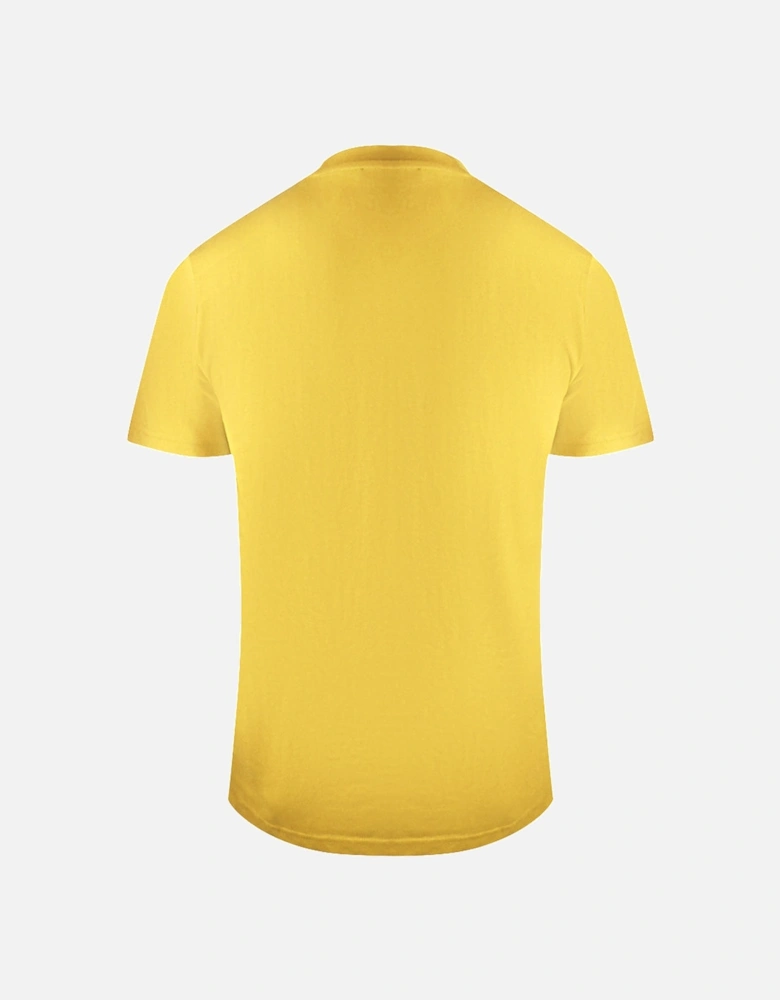 Cavalli Class Asymmetric Box Design Yellow T-Shirt