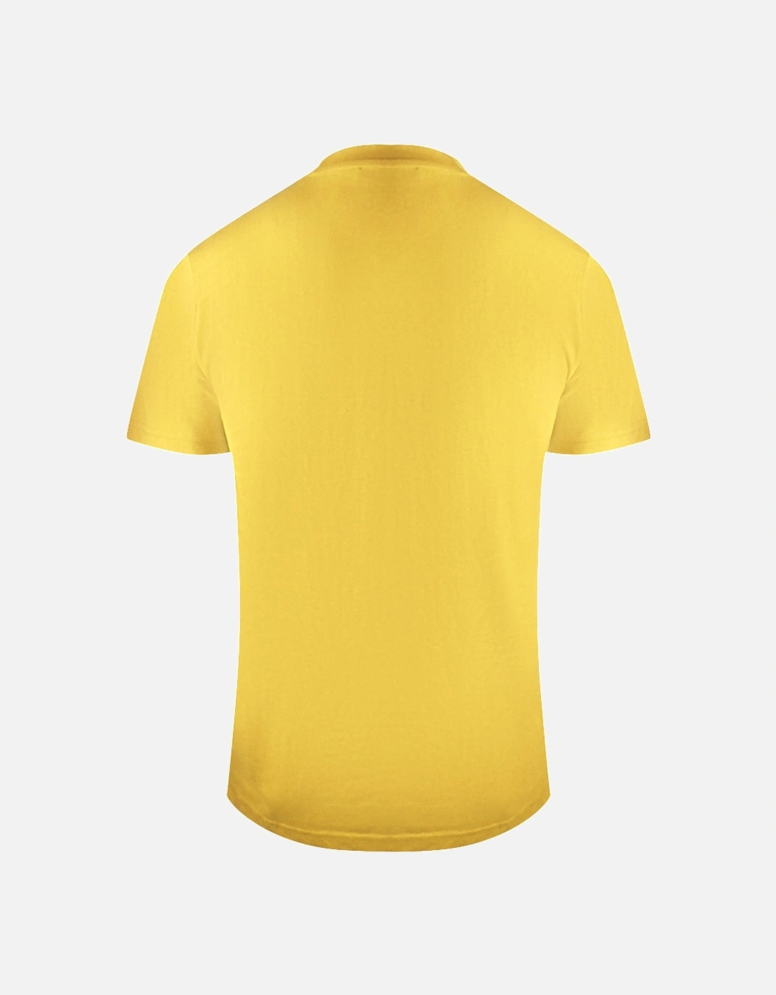 Cavalli Class Asymmetric Box Design Yellow T-Shirt