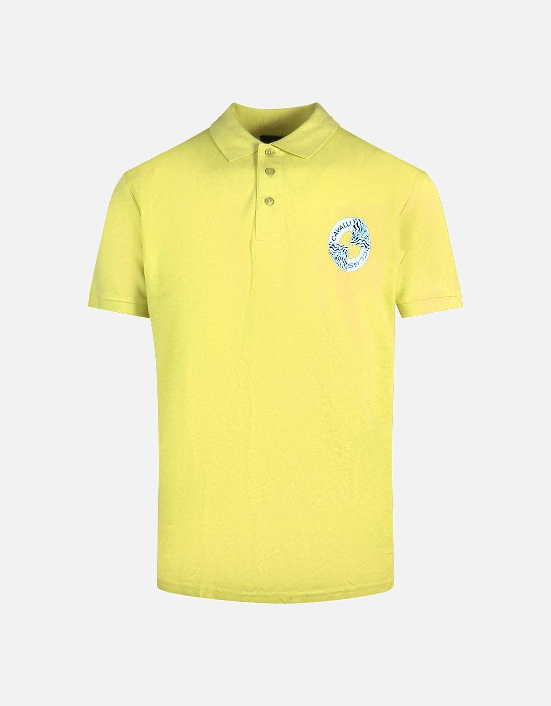 Cavalli Class Circle Logo Yellow Polo Shirt, 2 of 1