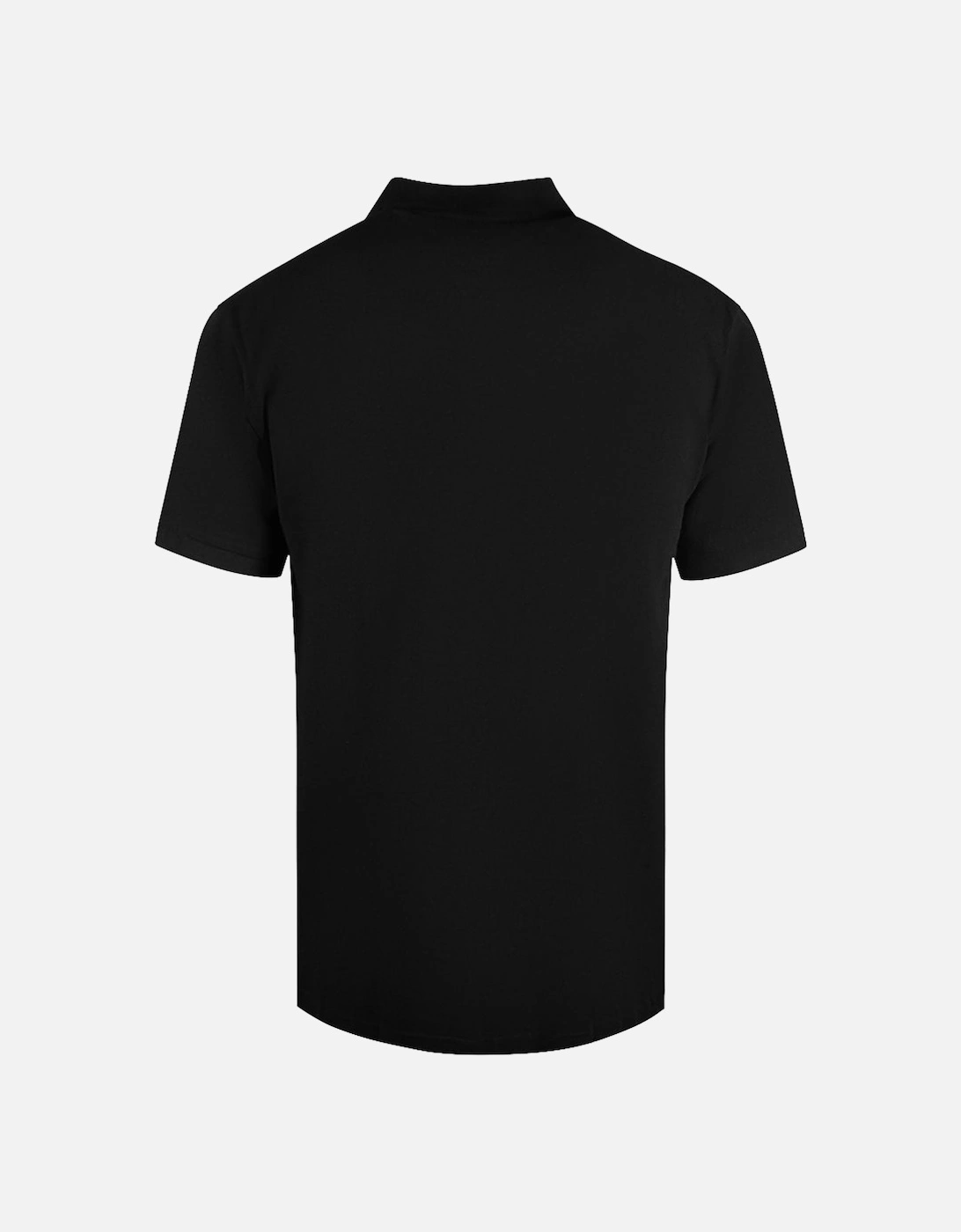 Cavalli Class Signature Logo Black Polo Shirt