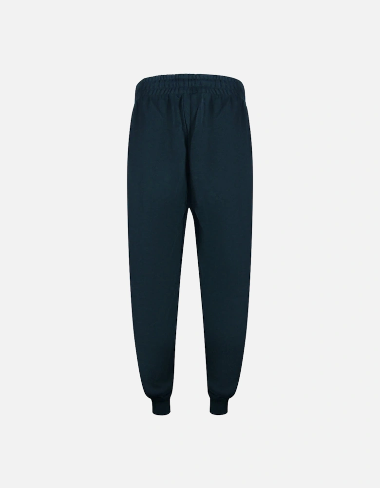 Cavalli Class Bold Red Logo Navy Blue Sweatpants