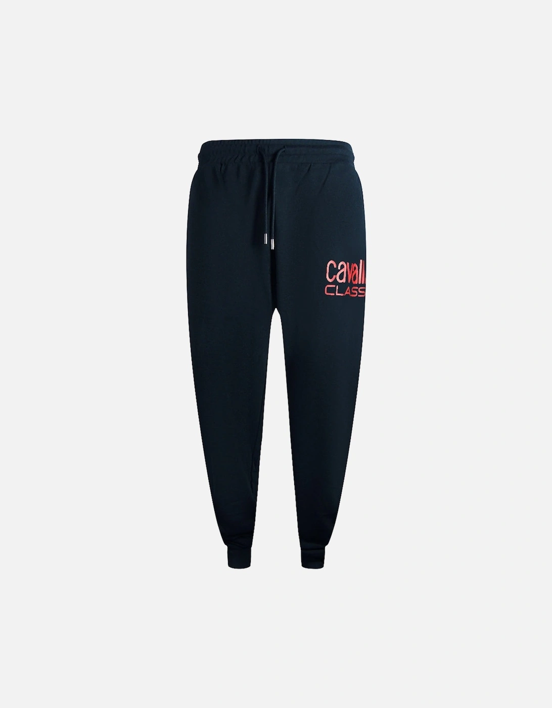 Cavalli Class Bold Red Logo Navy Blue Sweatpants, 3 of 2