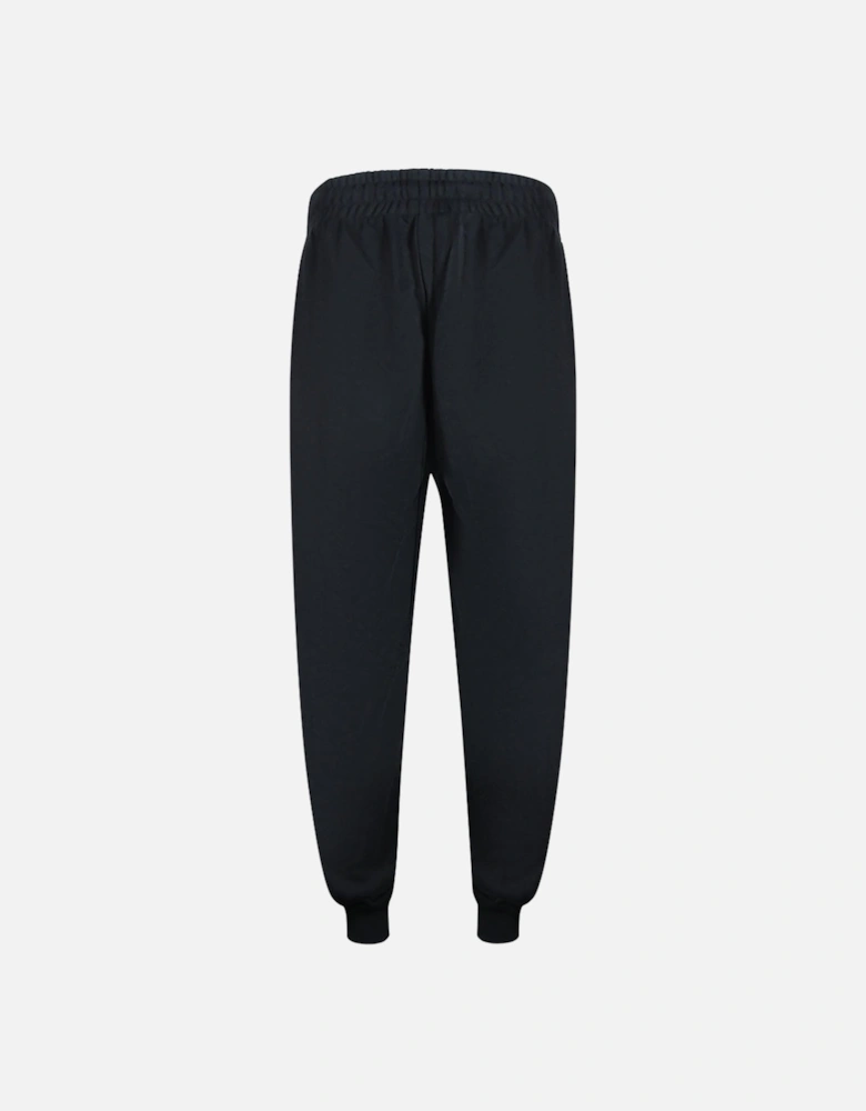 Cavalli Class Bold Red Logo Black Sweatpants