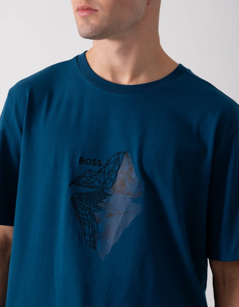 BOSS Green Tee 8 Mens Graphic Print T-Shirt