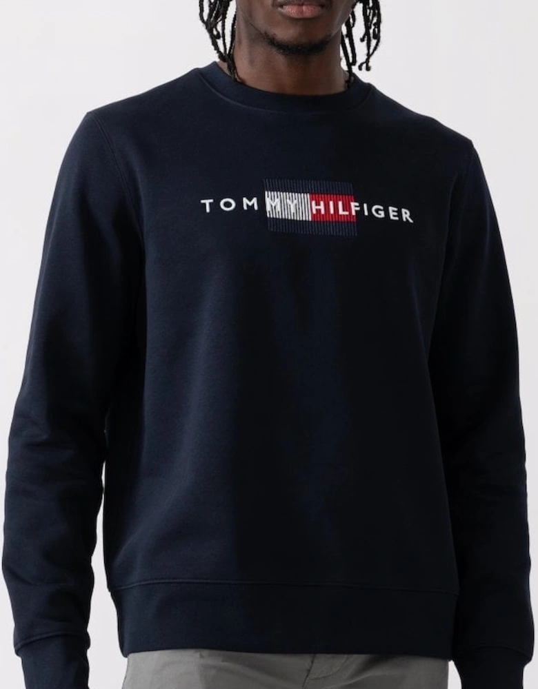 Hilfiger Flag Embroidered Mens Sweatshirt