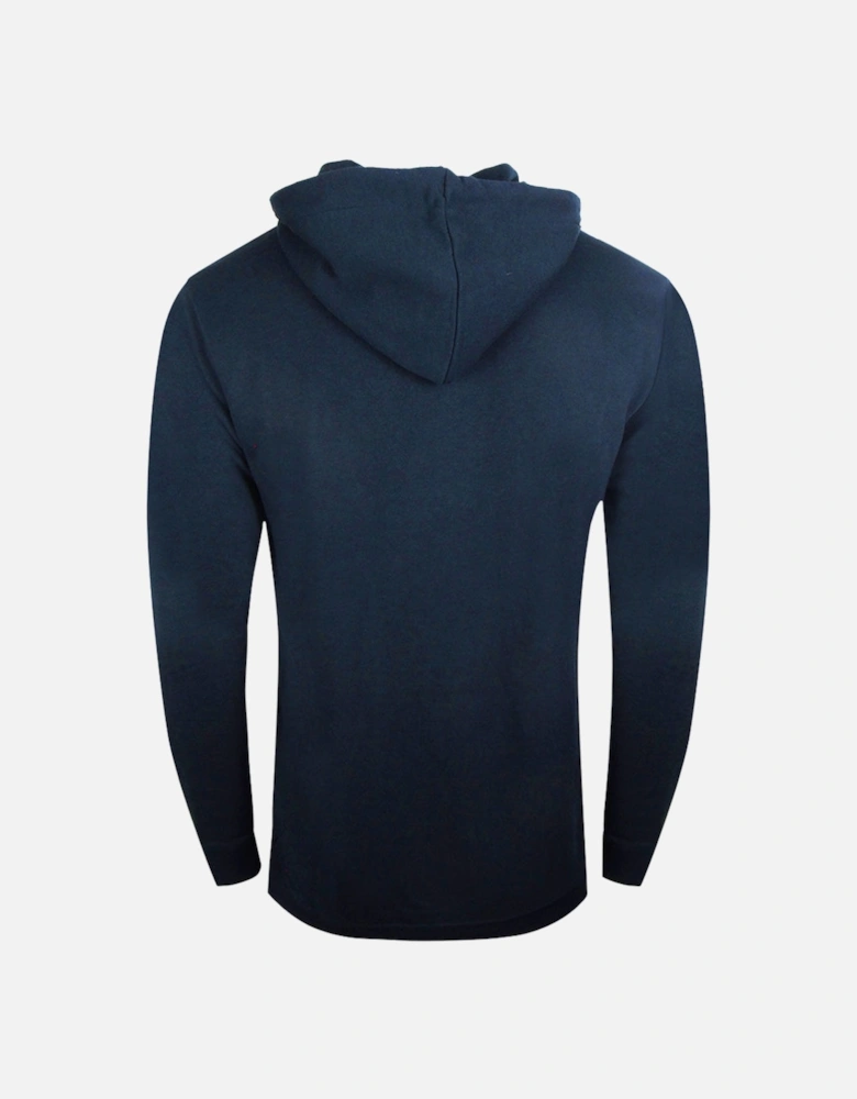 Cavalli Class Reverse Logo Navy Blue Hoodie