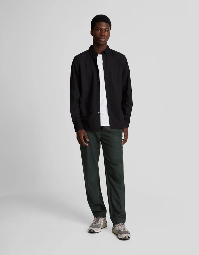 Tonal Eagle Drawstring Flannel Trouser