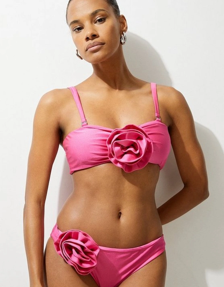 Rosette Detail Bikini Bottoms