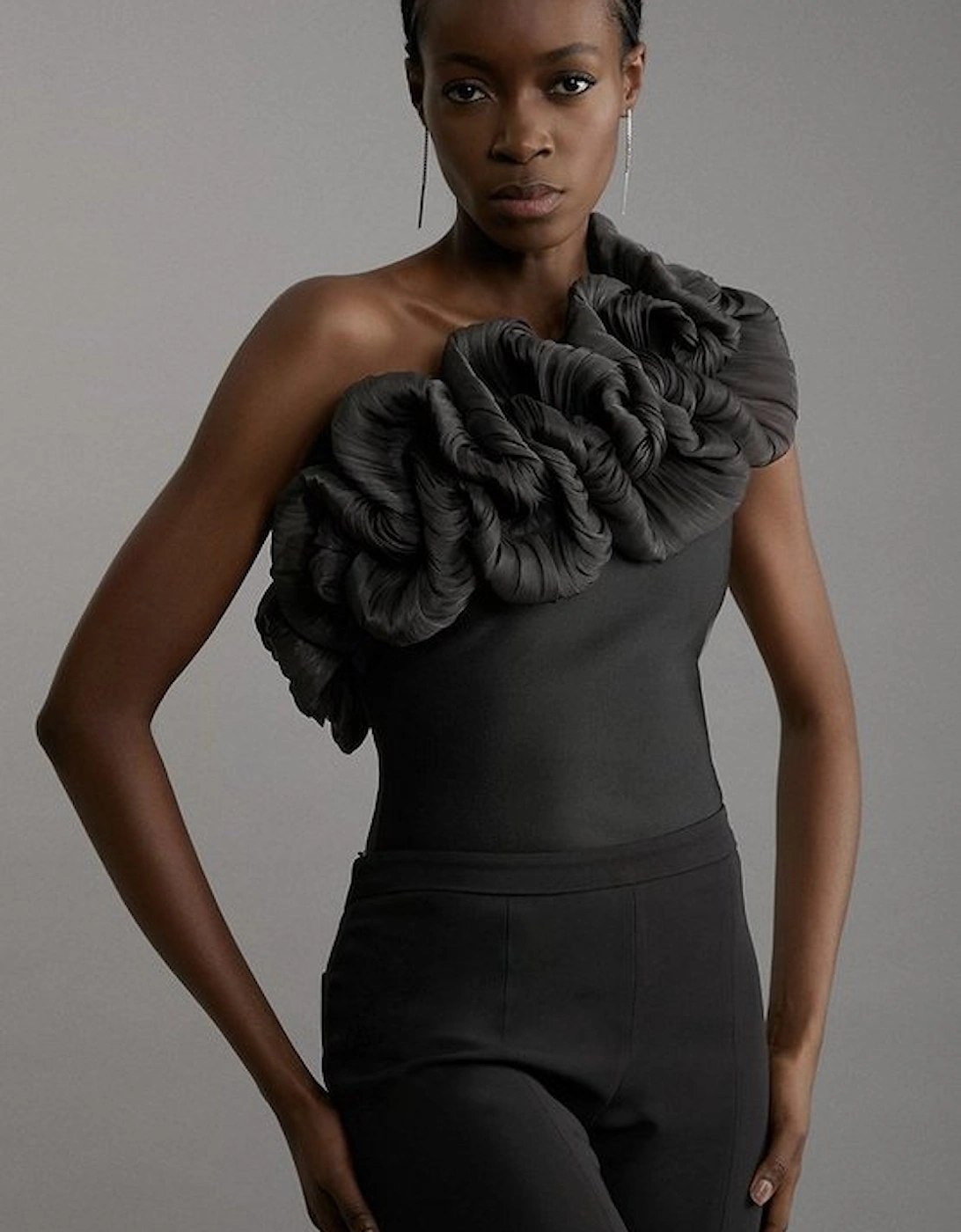 Figure Form Bandage Silk Look Knit Bodysuit, 5 of 4