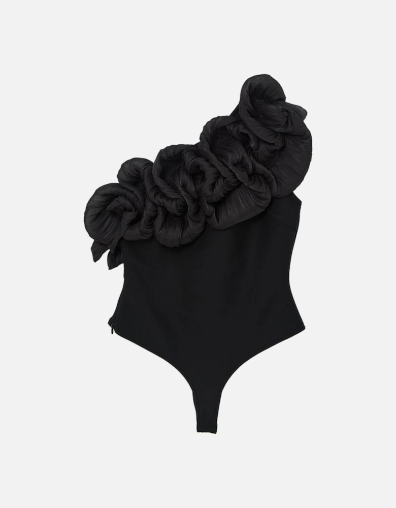 Figure Form Bandage Silk Look Knit Bodysuit