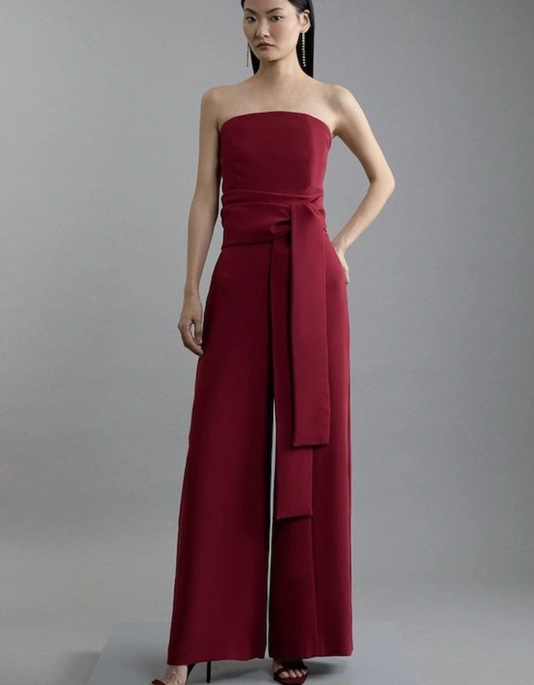 Soft Tailored Colourblock Tailored Bandeau Jumpsuit