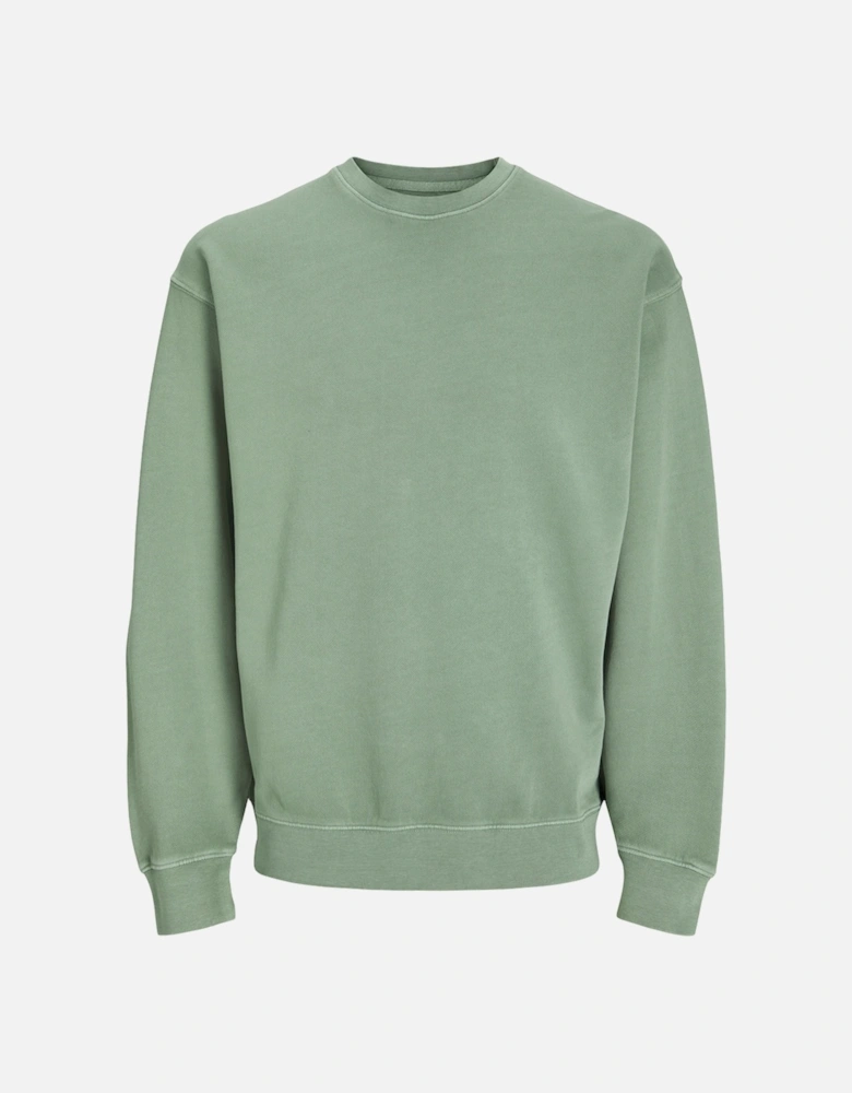 Essentials Charge Faded Crew Neck Sweat Iceberg Green