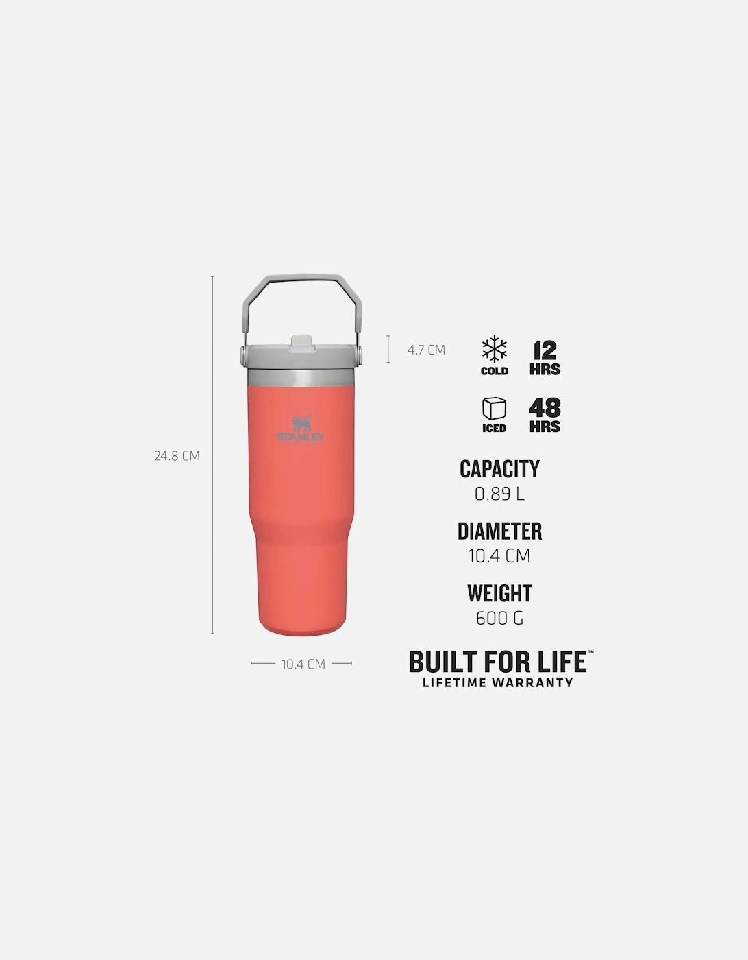 0.89L Classic Iceflow Flip Straw Travel Tumbler