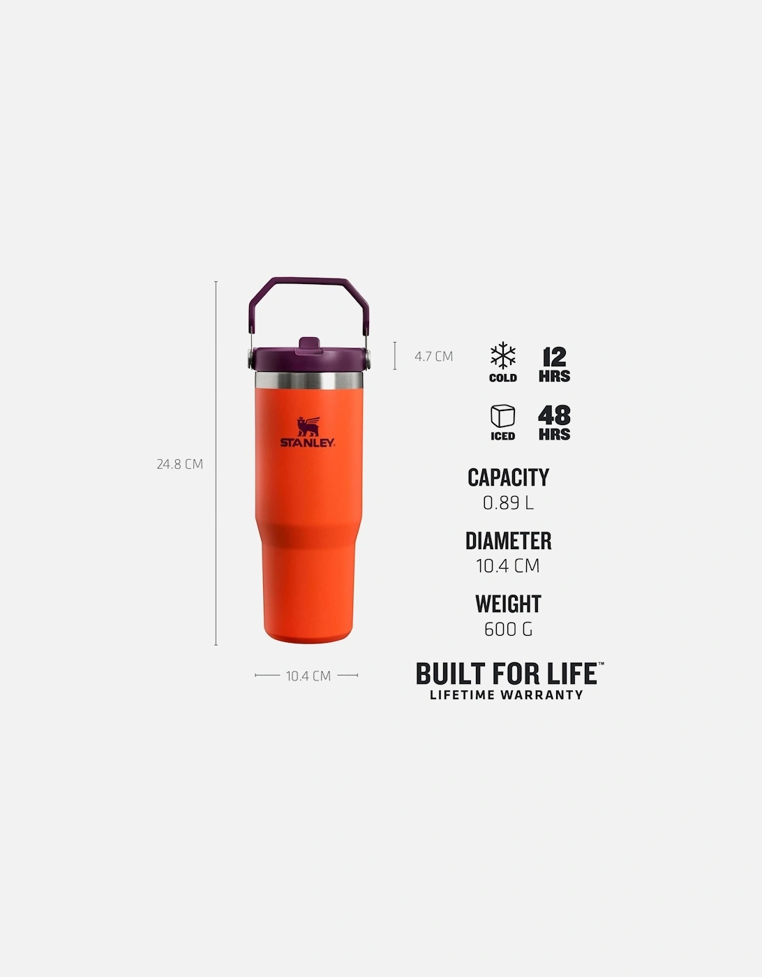 0.89L Classic Iceflow Flip Straw Travel Tumbler