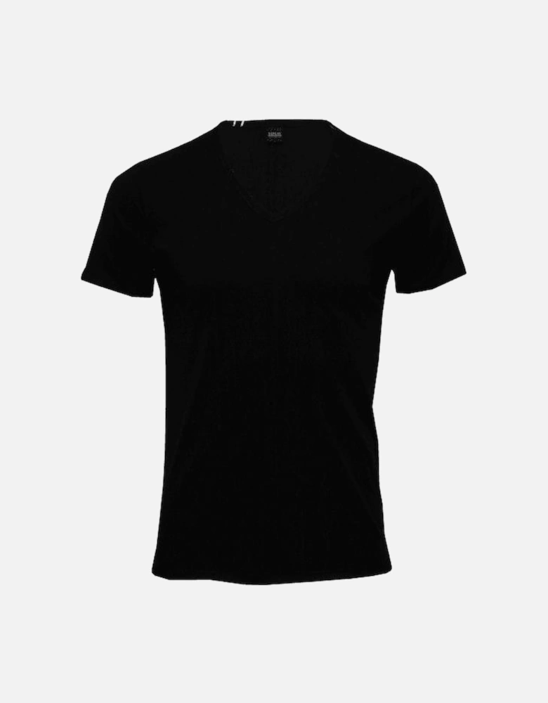 Luxe V-Neck T-Shirt, Black