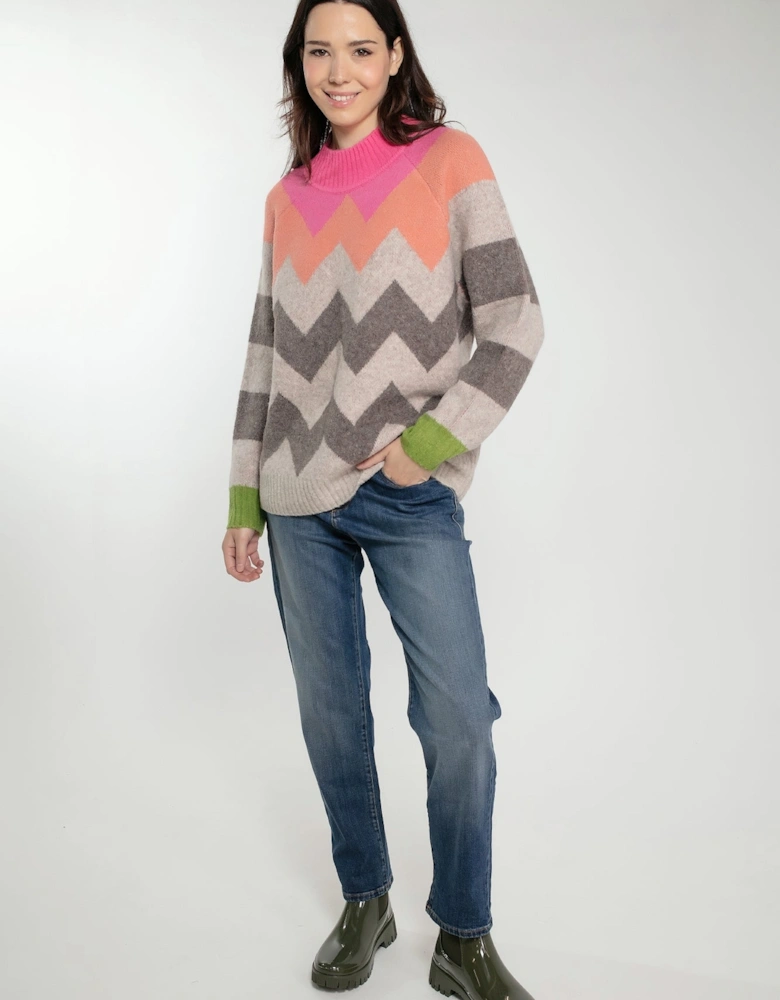 ANDREA JUMPER IN PINK MIX