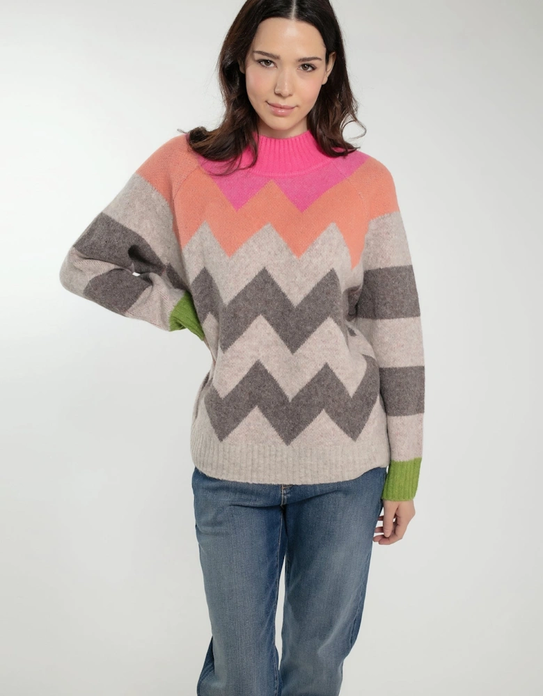 ANDREA JUMPER IN PINK MIX