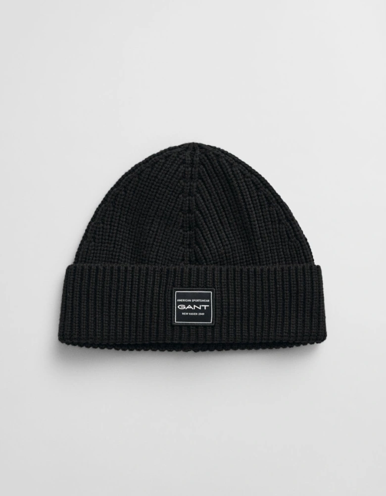 Mens Cotton Ribbed Beanie