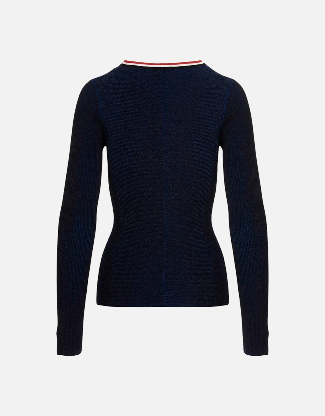 M-INORCA Womens Sweatshirts Cut Out Long Sleeve Pullover Jumper Tops Navy