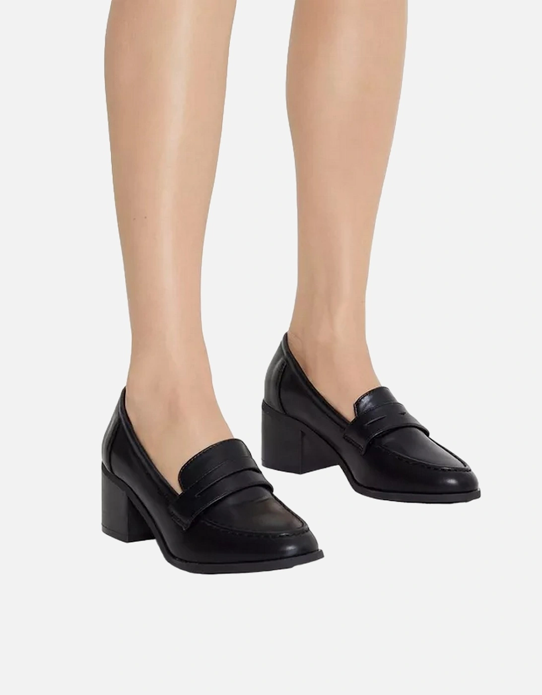 Womens/Ladies Lora Heeled Loafers