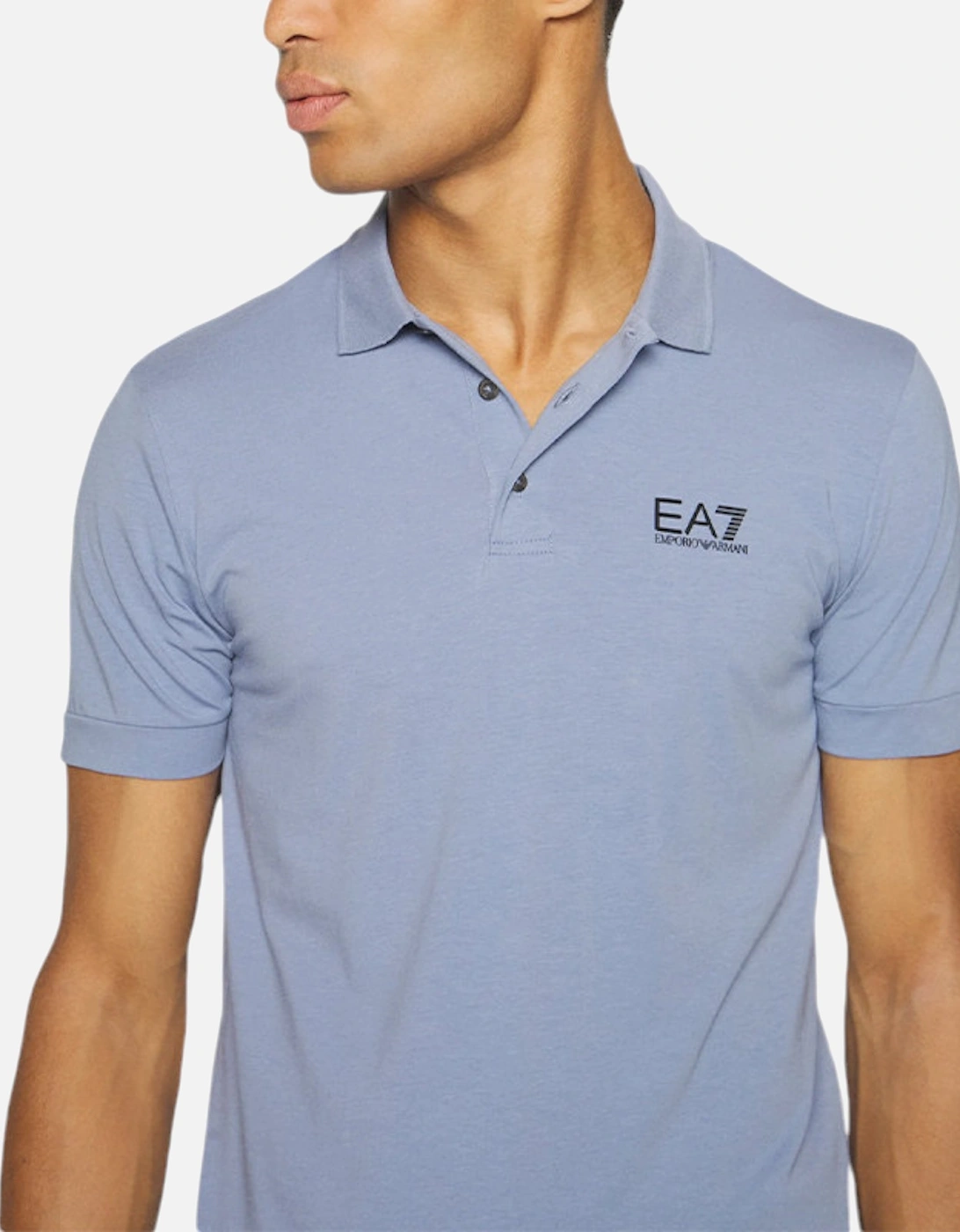 Emporio EA7 8NPF04 PJM6Z Mens Polo T Shirts Jersey Cotton Top Summer Tee