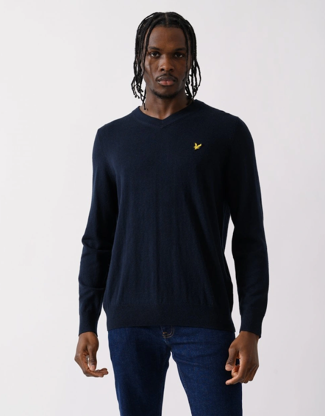 Lyle & Scott Cotton Merino Mens V-Neck Jumper, 5 of 4