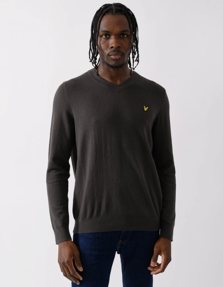 Lyle & Scott Cotton Merino Mens V-Neck Jumper