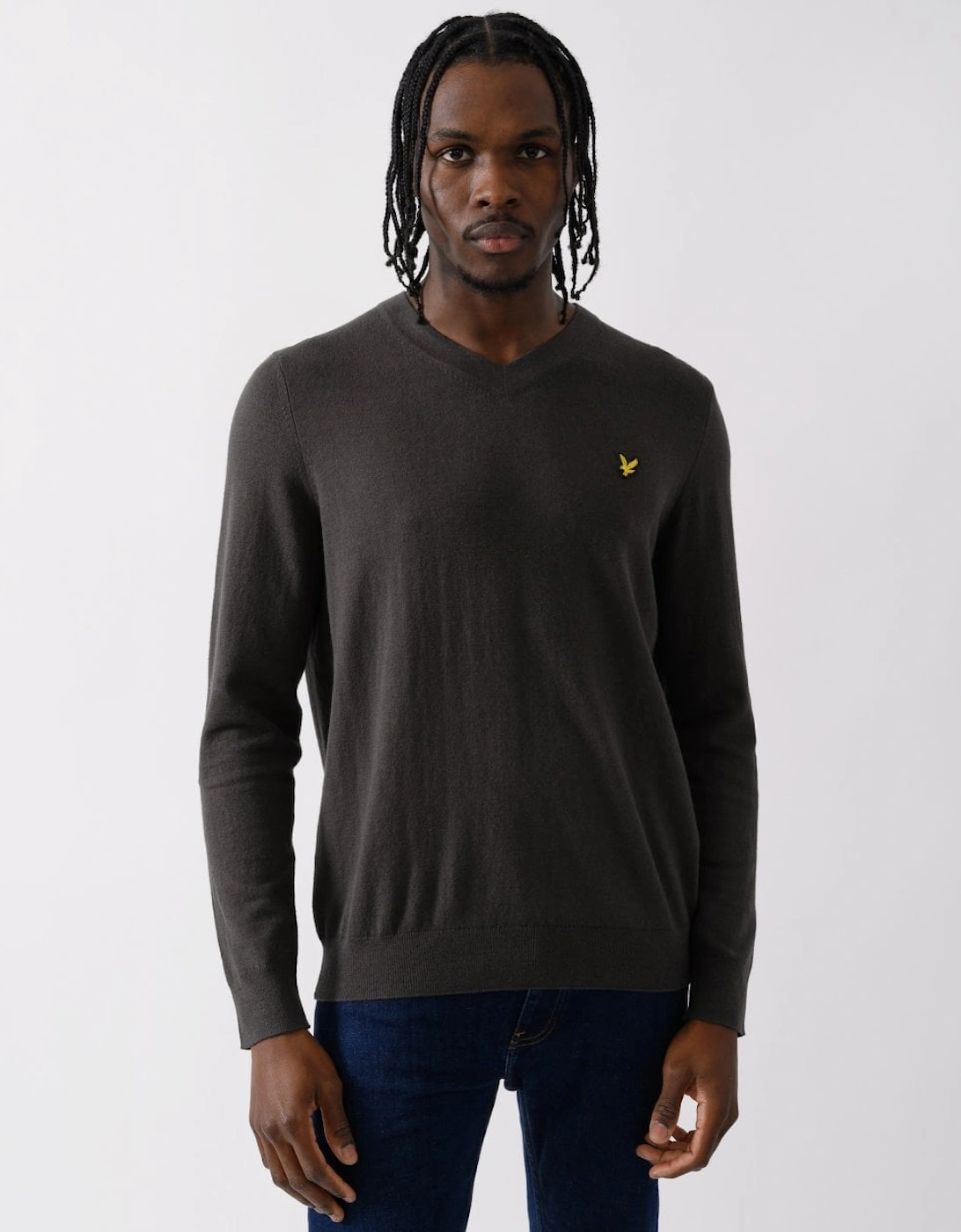 Lyle & Scott Cotton Merino Mens V-Neck Jumper, 5 of 4