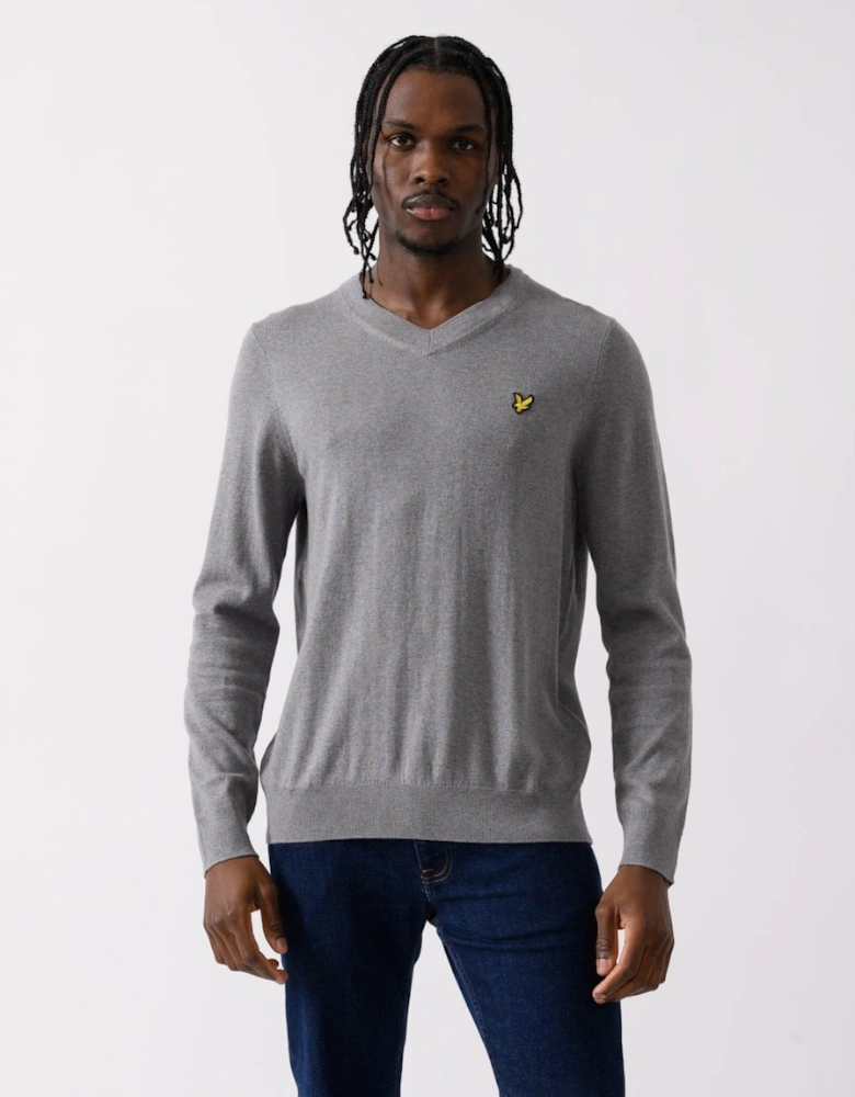 Lyle & Scott Cotton Merino Mens V-Neck Jumper